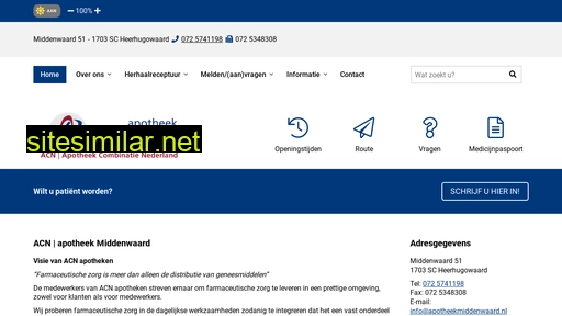 apotheekmiddenwaard.nl alternative sites