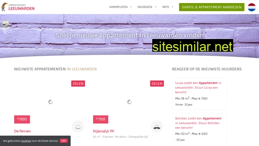 appartementleeuwarden.nl alternative sites