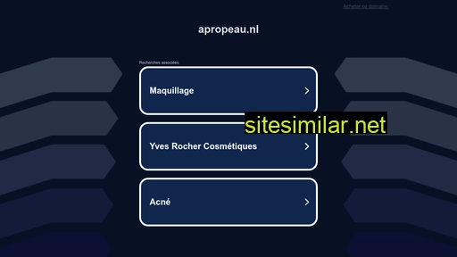apropeau.nl alternative sites