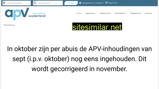 apvzuyderland.nl alternative sites