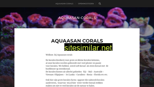 Aquaasan-corals similar sites