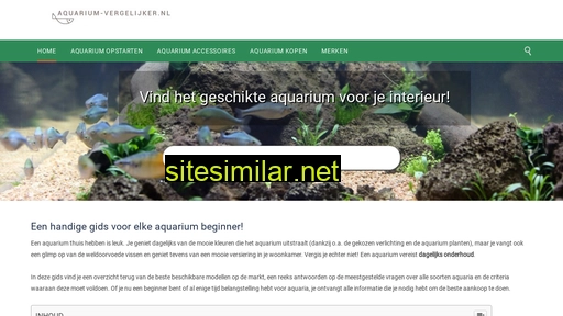 aquarium-vergelijker.nl alternative sites