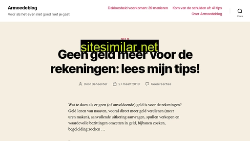 armoedeblog.nl alternative sites