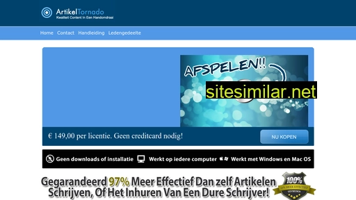 artikeltornado.nl alternative sites