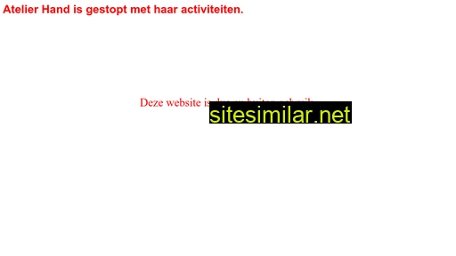 atelierhand.nl alternative sites