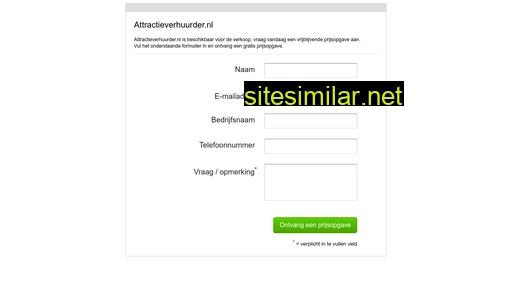 attractieverhuurder.nl alternative sites
