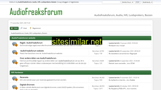 audiofreaksforum.nl alternative sites