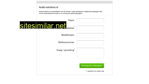 audio-solutions.nl alternative sites