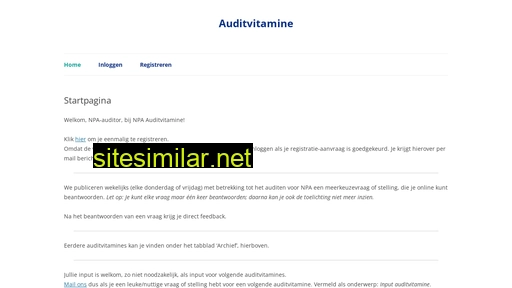 auditvitamine.nl alternative sites