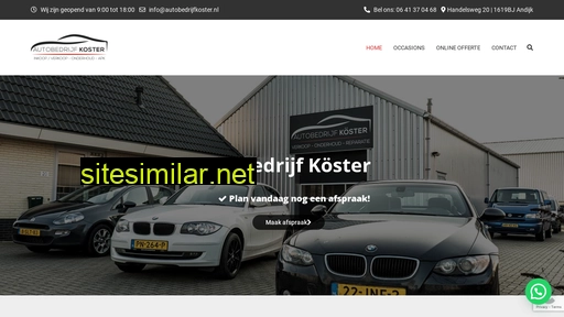 autobedrijfkoster.nl alternative sites
