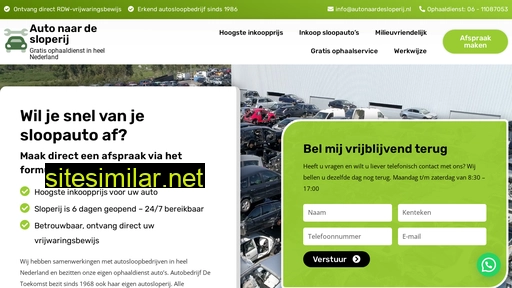 autonaardesloperij.nl alternative sites