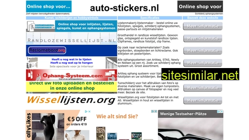 Auto-stickers similar sites