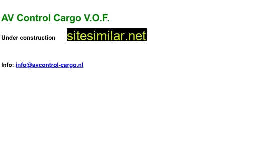 avcontrol-cargo.nl alternative sites
