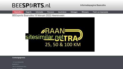 baanultra.beesports.nl alternative sites