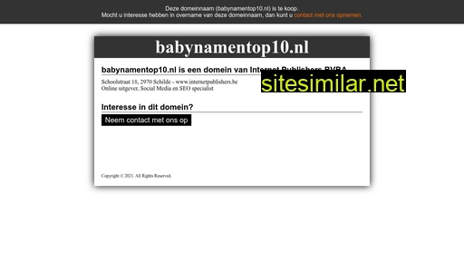 babynamentop10.nl alternative sites