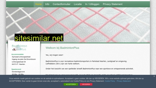 badmintonplus.nl alternative sites