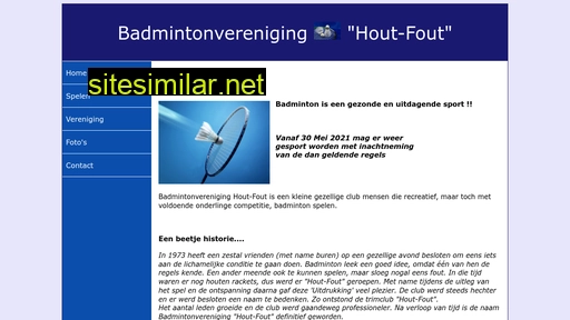 badmintonvereniginghoutfout.nl alternative sites