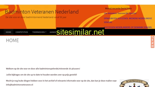 badmintonveteranen.nl alternative sites