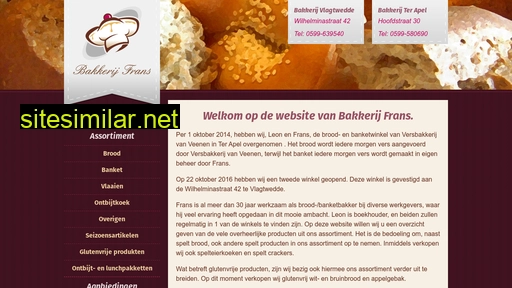 bakkerijfrans.nl alternative sites