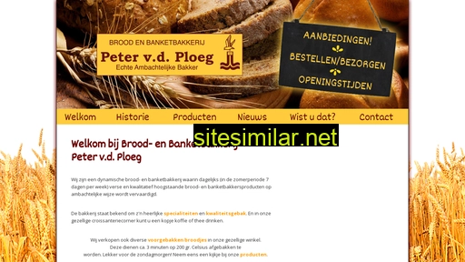 bakkerijvanderploeg.nl alternative sites
