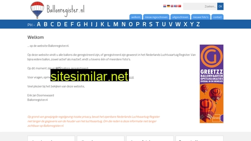 ballonregister.nl alternative sites