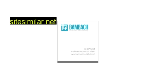 bambachinstallatie.nl alternative sites