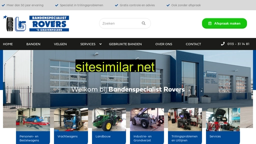 bandenspecialistrovers.nl alternative sites