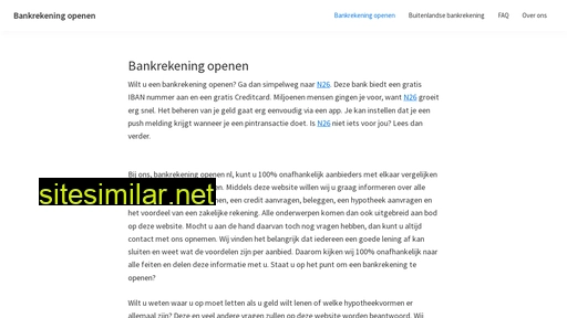 bankrekeningopenen.nl alternative sites