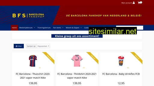Barcelonafanshop similar sites