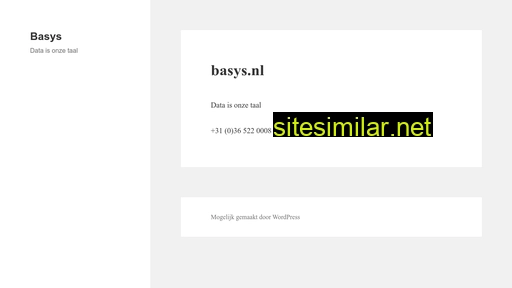 basys.nl alternative sites