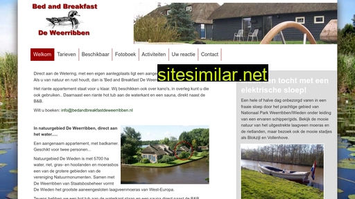 bedandbreakfastdeweerribben.nl alternative sites