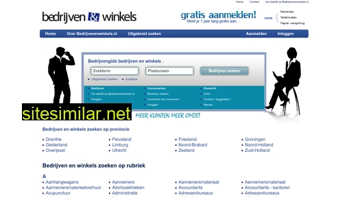 bedrijvenenwinkels.nl alternative sites