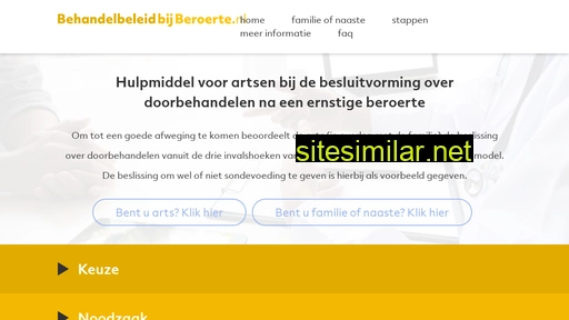 behandelbeleidbijberoerte.nl alternative sites