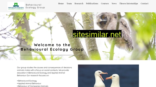 behaviouralecology.nl alternative sites