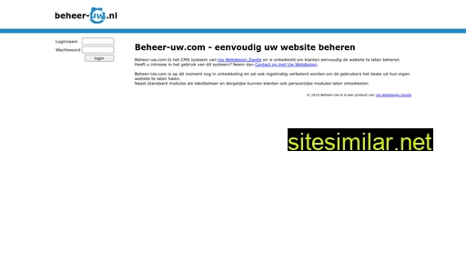beheer-uw.nl alternative sites