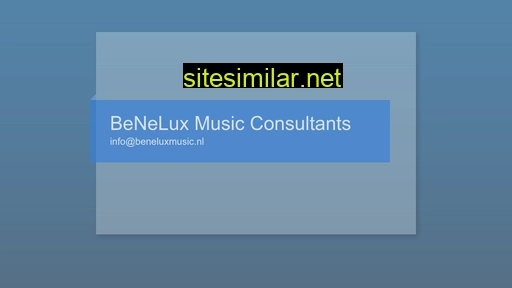 beneluxmusic.nl alternative sites