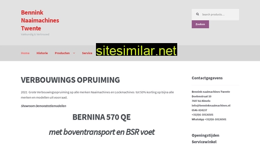 benninknaaimachines.nl alternative sites