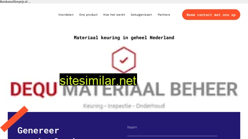 berekenzelfuwprijs.nl alternative sites