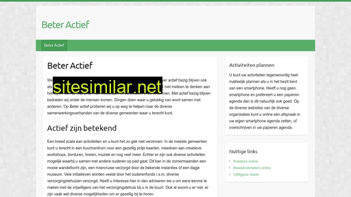 beteractief.nl alternative sites