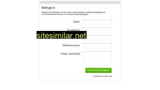 bettinger.nl alternative sites