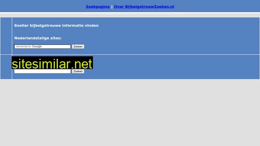 bijbelgetrouwzoeken.nl alternative sites