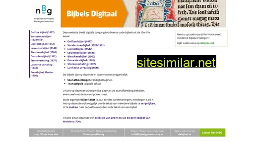 bijbelsdigitaal.nl alternative sites