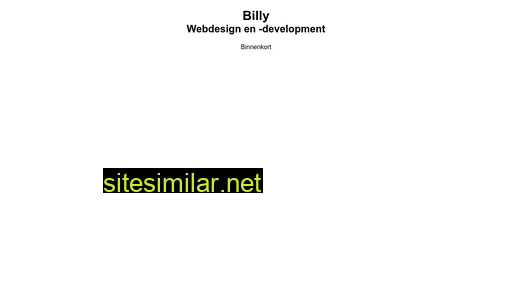 billydesign.nl alternative sites