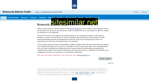 biosecurityzelfscan.nl alternative sites