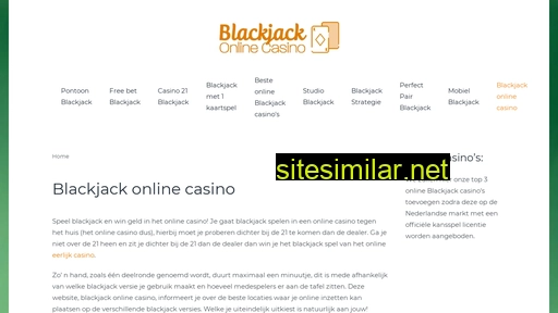 blackjackonlinecasino.nl alternative sites