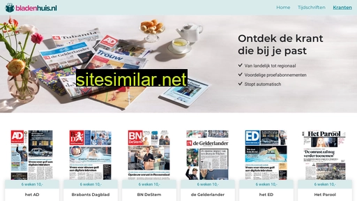 bladenhuis.nl alternative sites