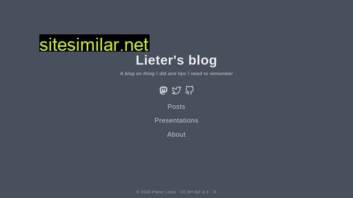 blog.lieter.nl alternative sites