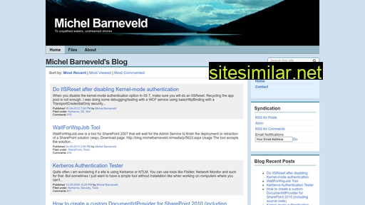 blog.michelbarneveld.nl alternative sites
