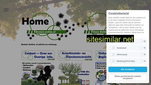 bomen-online.nl alternative sites