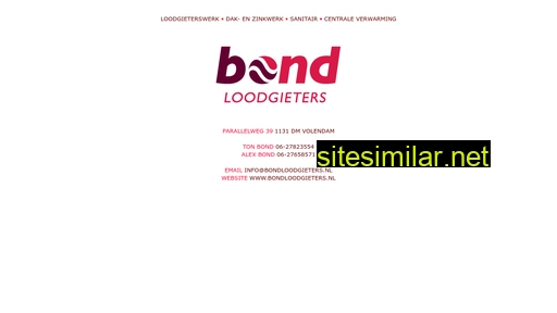 bondloodgieters.nl alternative sites